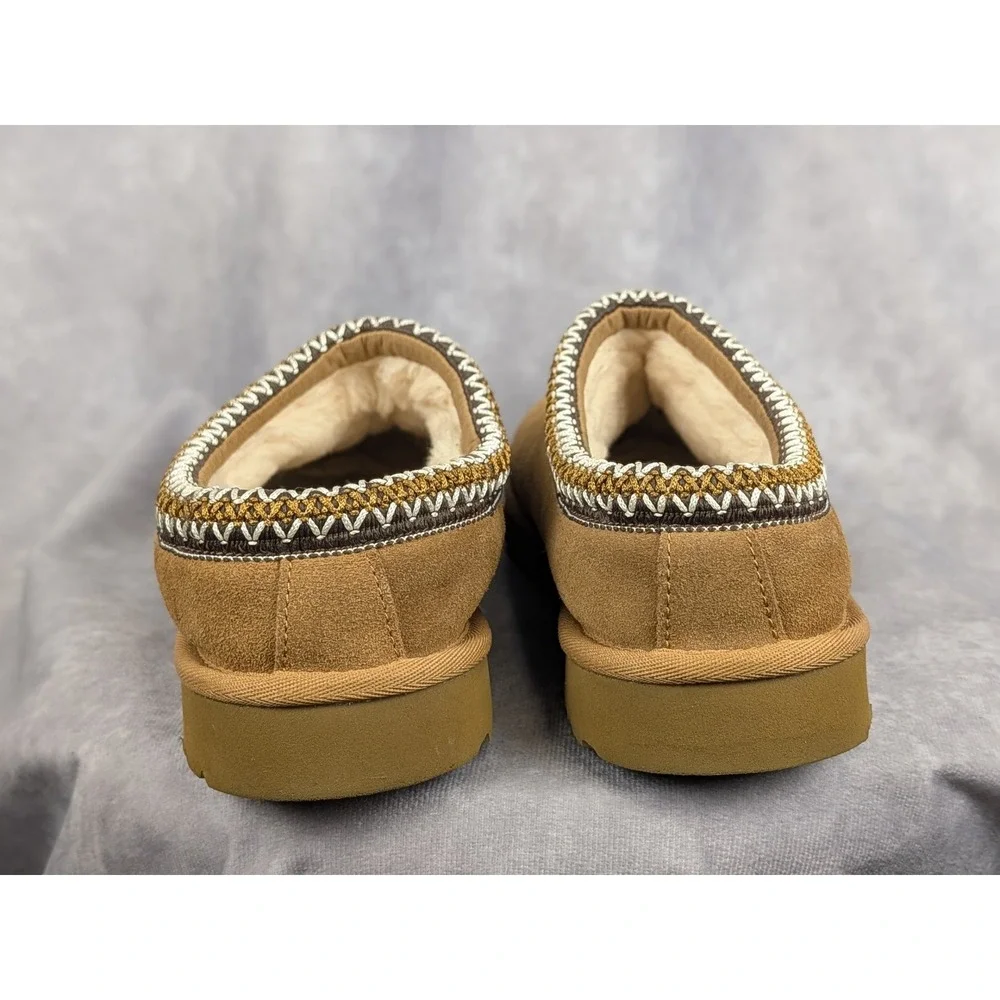 UGG Tasman Chestnut Suede Sheepskin Slippers Mens 8‎ 5950 Brown Slip On Shoes